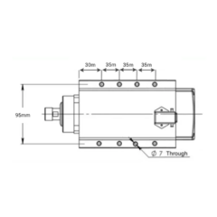 Spindle 1.5 kw 2cv ER11 Mecânico - Rolamento Cerâmico - Referência: COD-41006 - comprar online