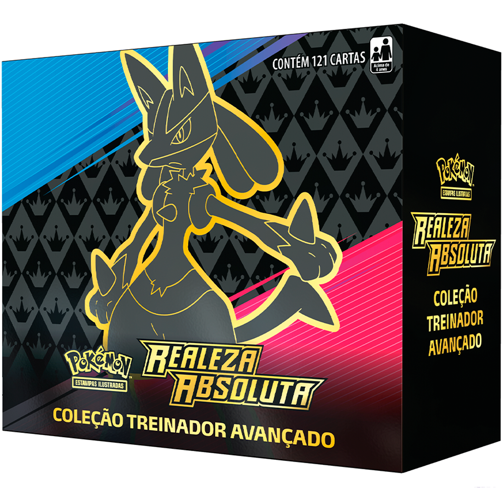 Box Zacian ou Zamazenta Brilhante Shiny Realeza Absoluta COPAG Original 8  Booster Carta Pokémon TCG