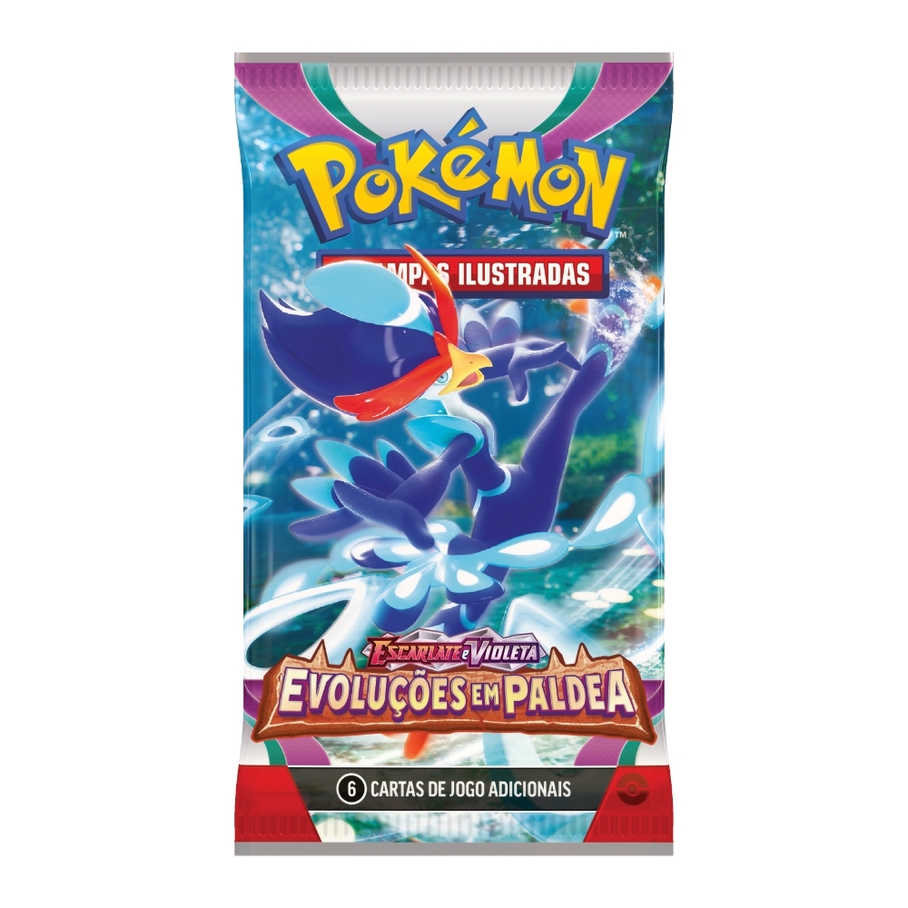 Blister Unitário Escarlate e Violeta COPAG Original Pacote 6 Cartas Pokémon  TCG Booster