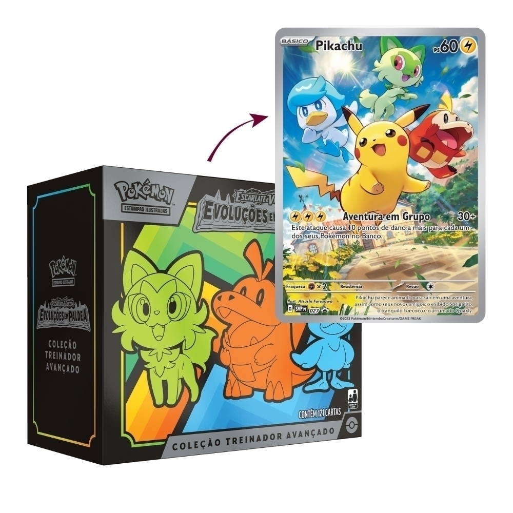 Box Pokémon Coleção Paldea Quaxly - Copag Loja