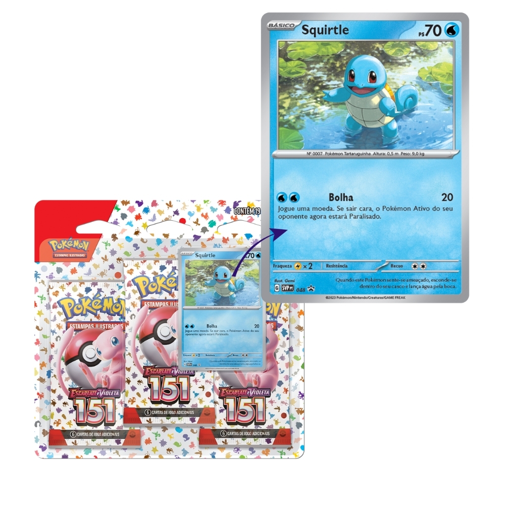 Jogo de Cartas Pokémon - Blister Triplo - EV - Evoluções em Paldea