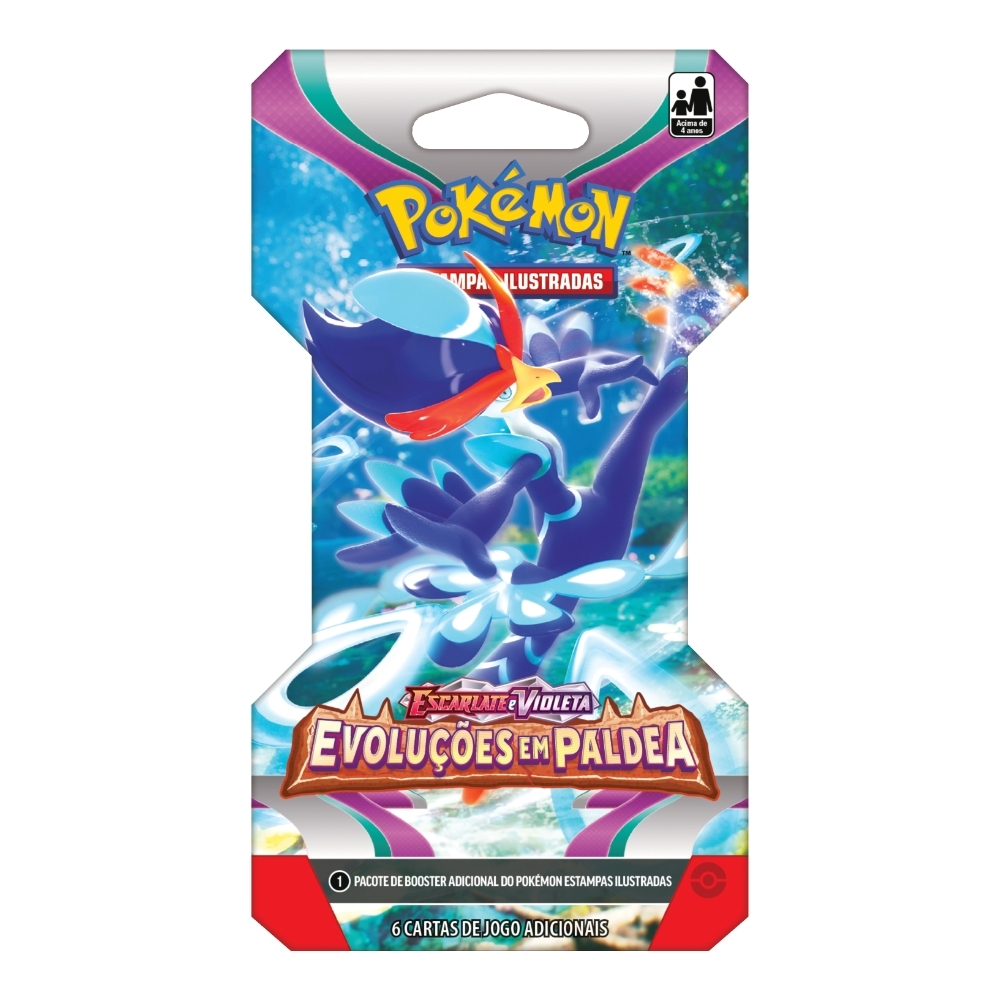 Blister Unitário Escarlate e Violeta COPAG Original Pacote 6 Cartas Pokémon  TCG Booster