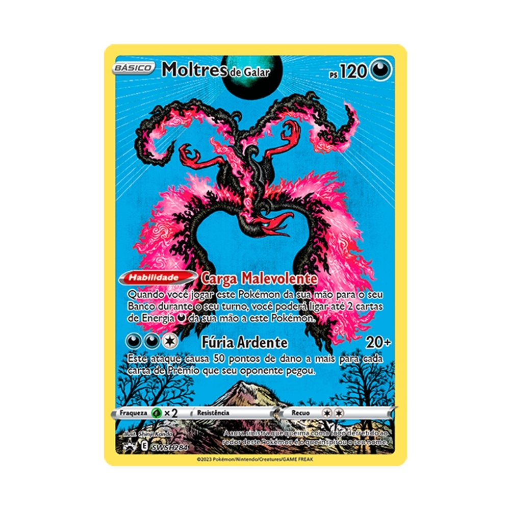 Kit Carta Pokémon Lendários Articuno Zapdos Moltres De Galar