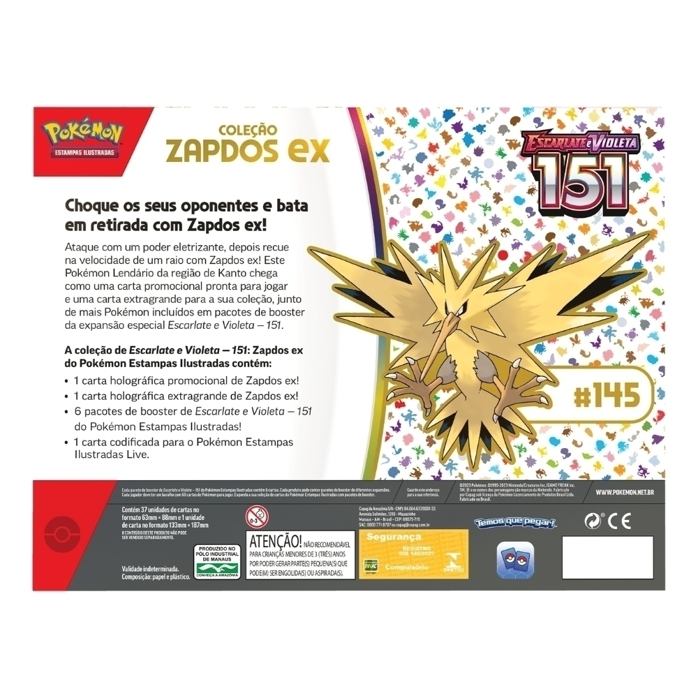 15 Cartas Pokemon Lendária Coleção Especias 25 Ano Brilhante :  : Brinquedos e Jogos