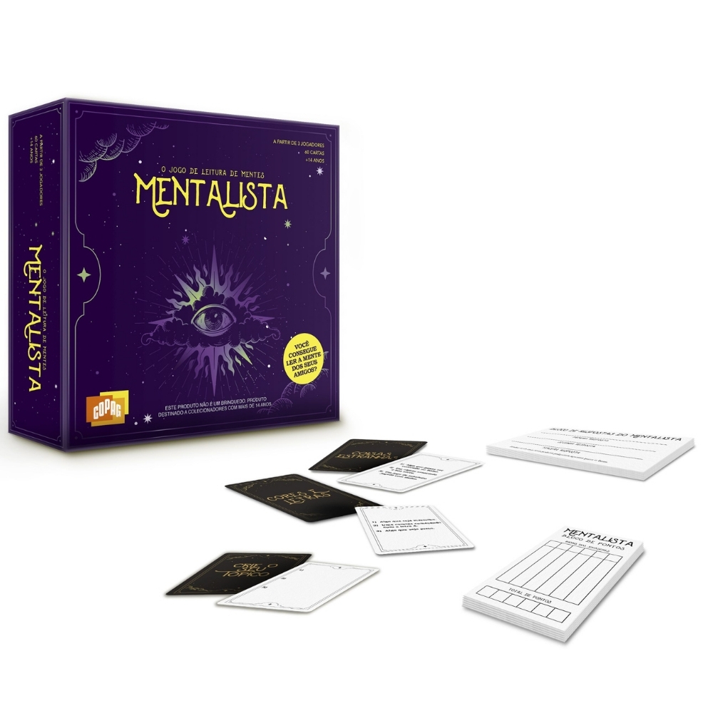 JOGO DE CARTAS MENTALISTA COPAG LEITURA DE MENTES LACRADO E ORIGINAL  OFICIAL FAMILIA AMIGOS CRIANÇAS DIVERSÃO ESTRATÉGIA