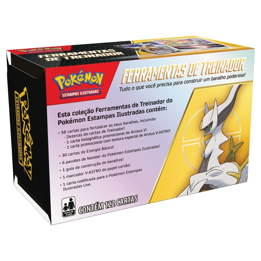 ToolKit Box Pokémon Ferramentas De Treinador Arceus V e V-Astro, Cartas  Baralho Poderoso