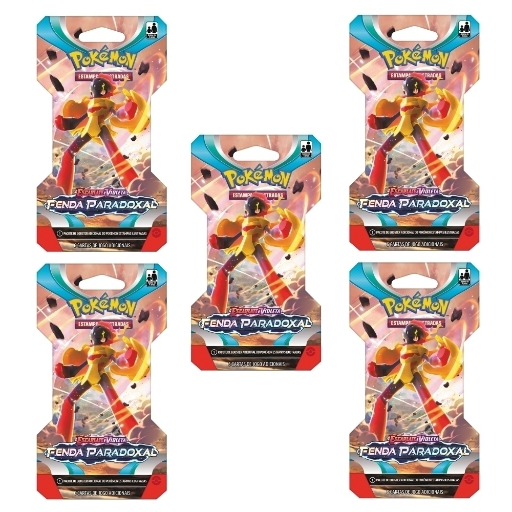 Jogo De Cartas Pokemon Escarlate e Violeta Unitario 6 Cartas