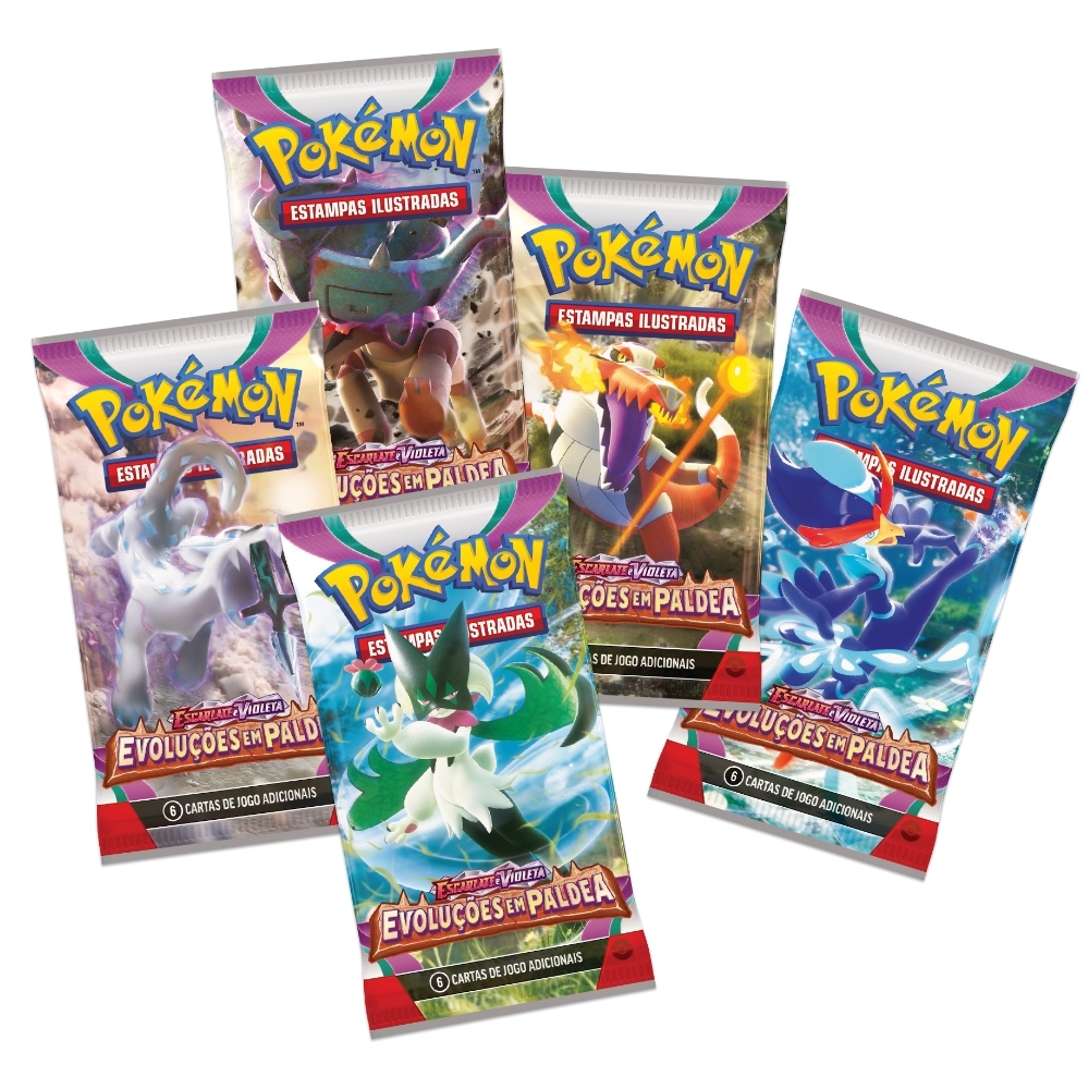 Jogo de Cartas Pokémon - Blister Triplo - EV - Evoluções em Paldea -  Sortido - Copag