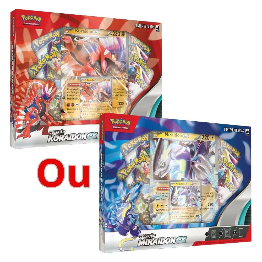 Álbum Oficial Pokémon Miraidon Vs Koraidon Pasta Porta Carta