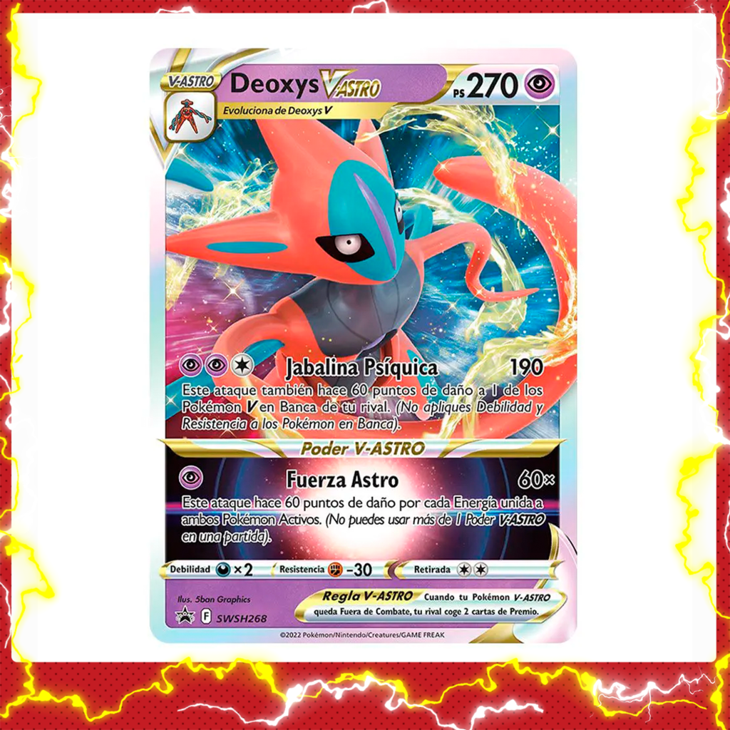 Box Pokémon Deoxys VMax e VAstro Original Lacrada Nova