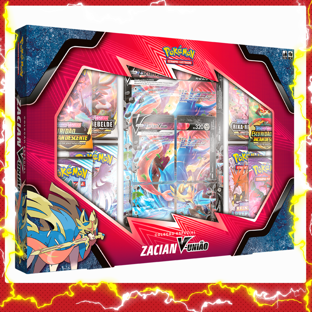 Carta Pokémon Zamazenta V Lendário Astros Cintilantes