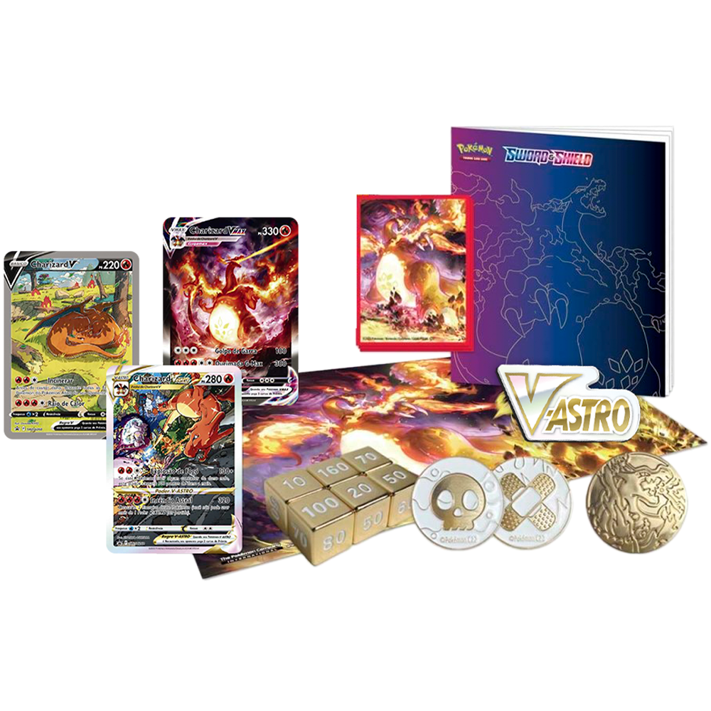 Box Charizard Coleção Ultra Premium COPAG Original Lacrada 32 Booster Carta  Pokémon TCG