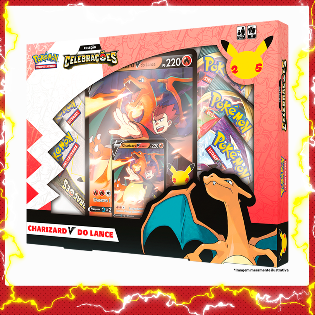 Carta Pokemon Charizard V Português Card Original Copag