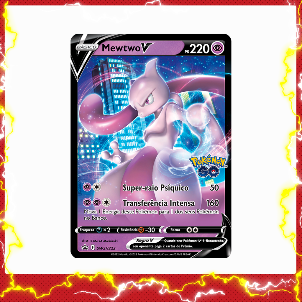 Deck De Cartas Pokémon Go Mewtwo V Baralho Batalha V Copag !