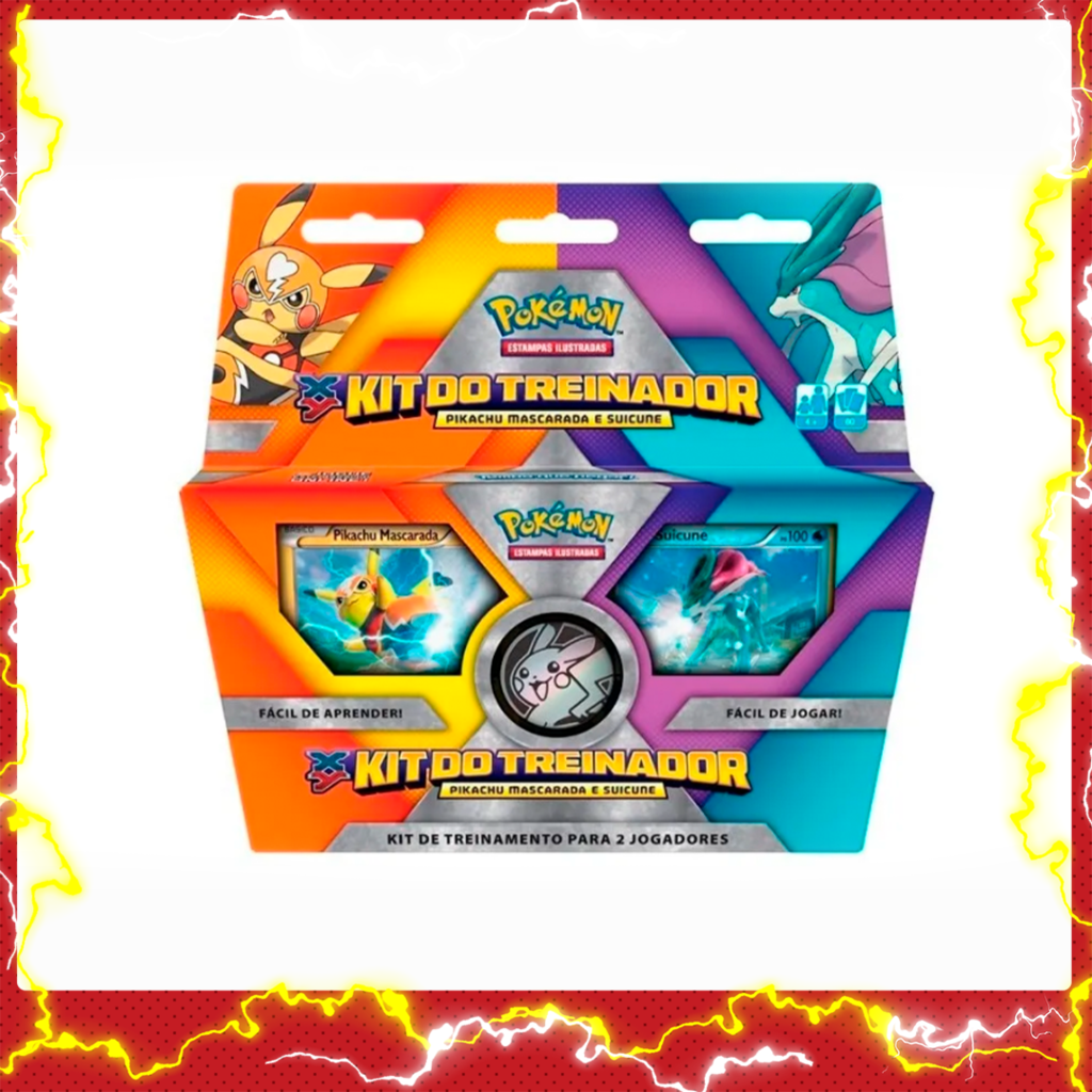 Kit do Treinador – Pikachu Mascarada e Saicune - Flow Games