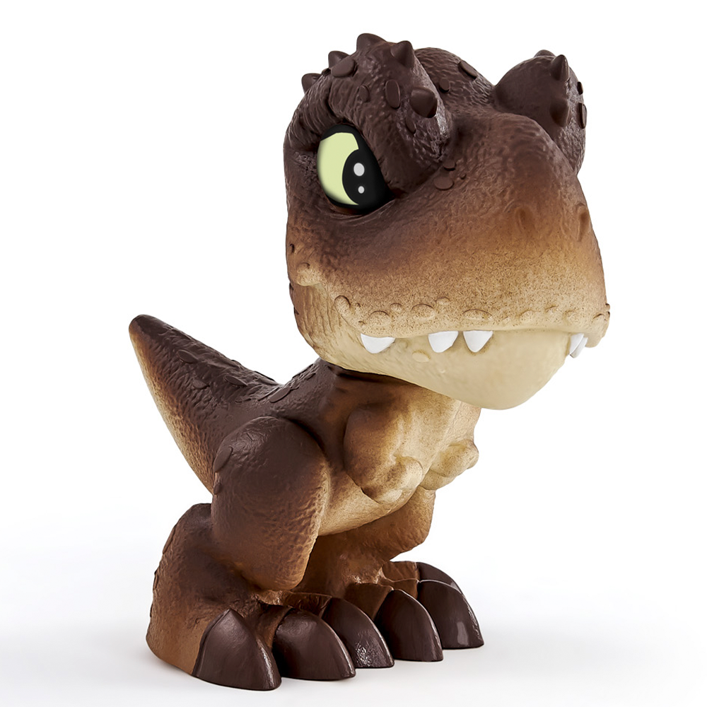 Boneco Articulado 12cm Baby Dinossauro Jurassic World Universal Dino T-Rex  Verde Laranja Preto Pupee