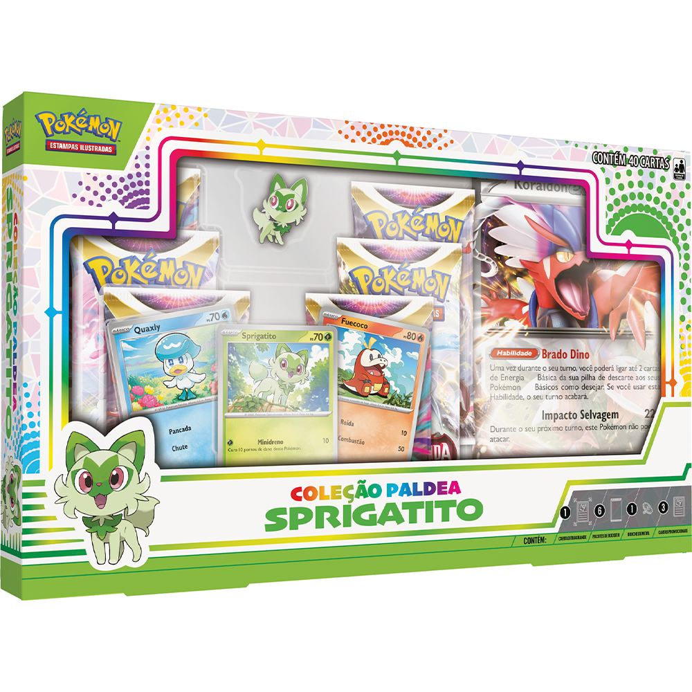 Cartinha Pokémon Blister Triplo com 19 Cartas - COPAG - Deck de