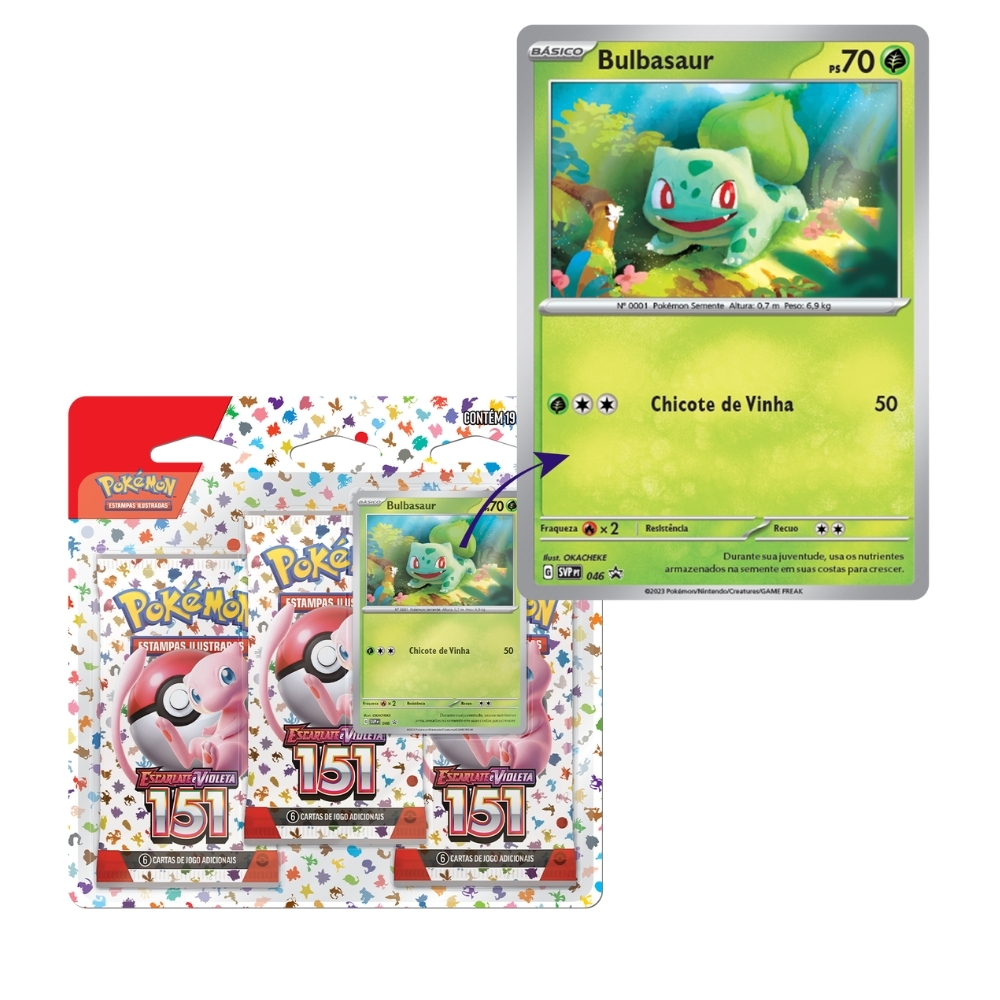 Blister triplo cartas pokemon tcg charmander coleção pokemon go em