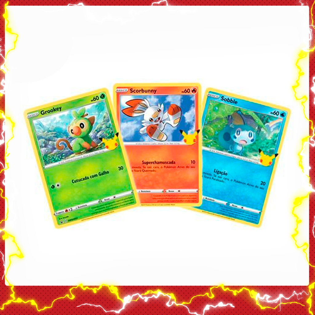 Blister Gigante de Parceiros Iniciais - Pikachu e das regiões - Galar -  Alola - Kalos - Unova - Pokémon TCG - Oficial Copag