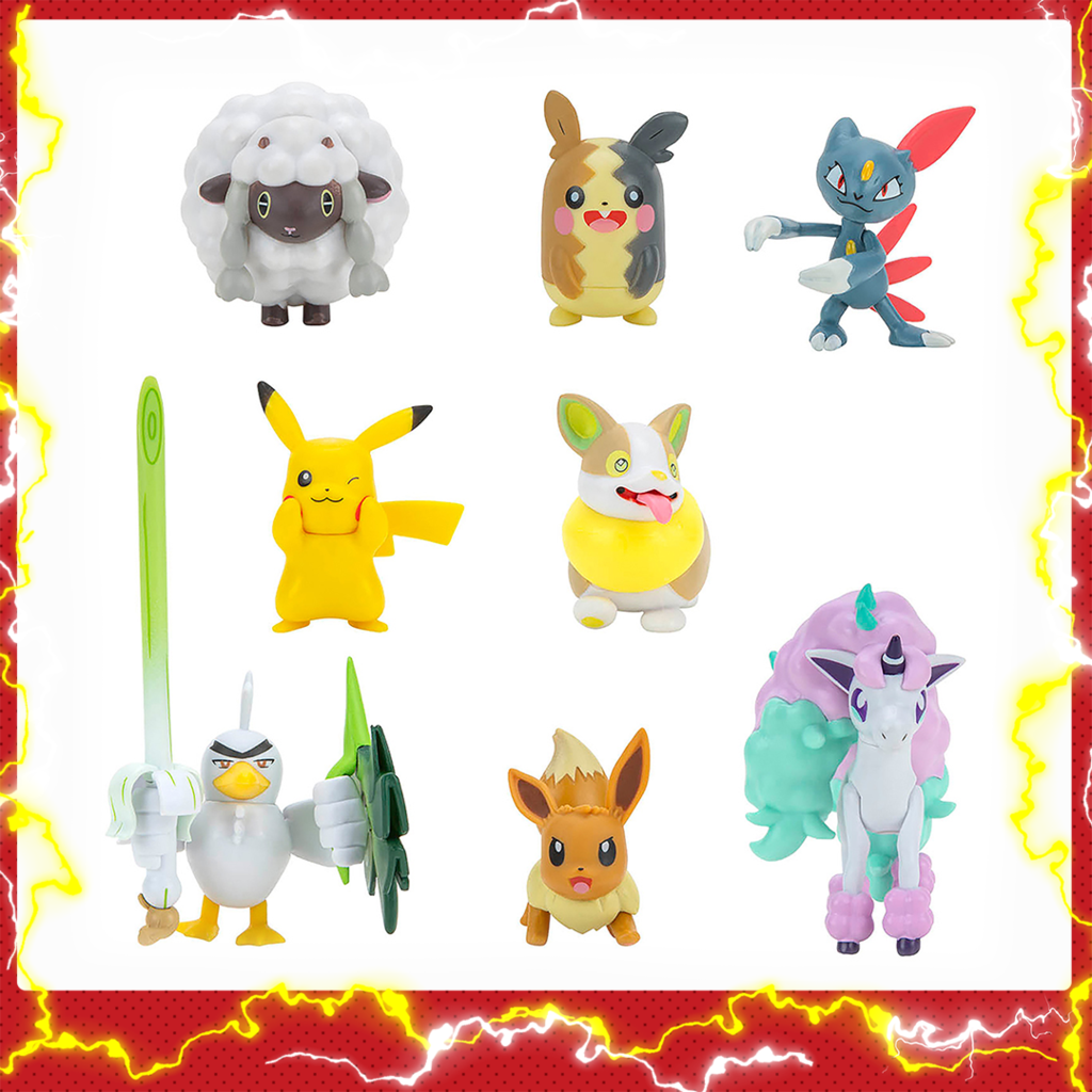 6 Bonecos Pokémon Eevee Evolutions Articulado Tomy Original