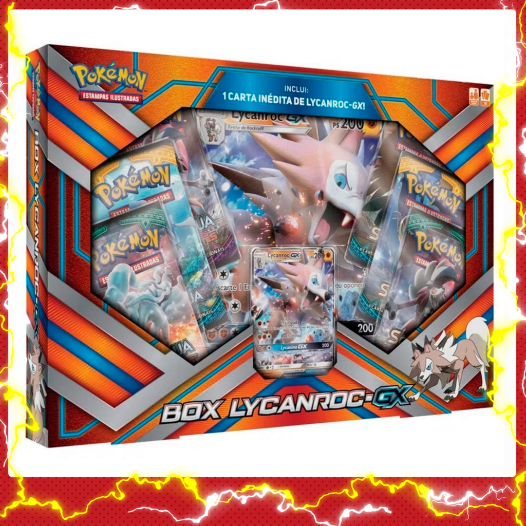 Card Game Pokémon Baralho Batalha V Lycanroc - Copag