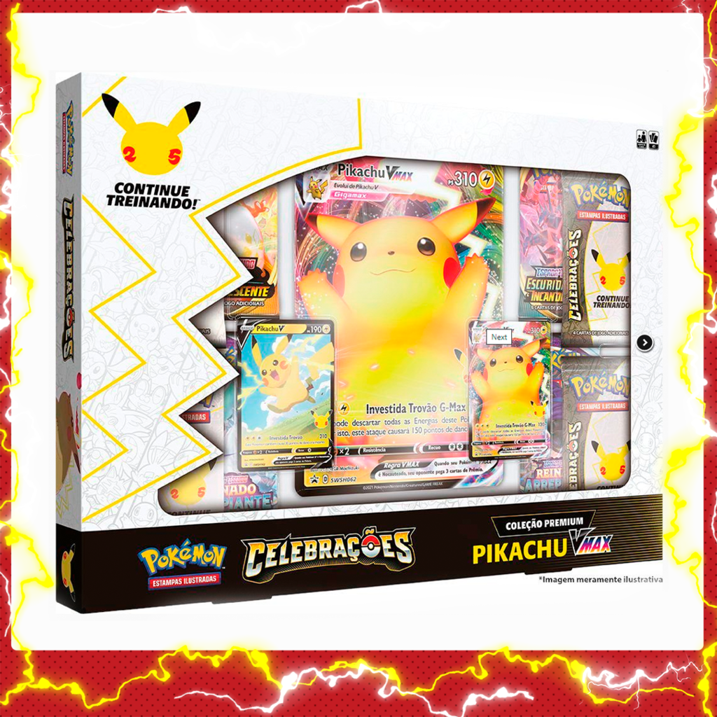 Pokémon Box Coleção Especial Pikachu Vmax - Copag