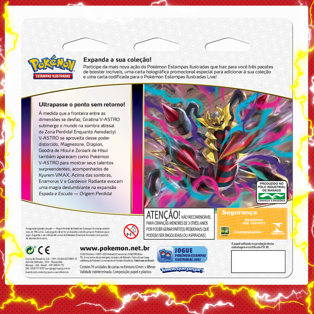 Pokémon - Espada e Escudo 11 - Origem Perdida - Blister com 4