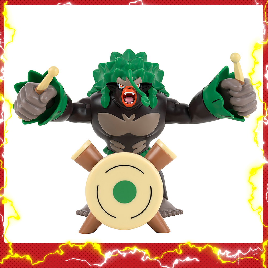 Boneco Pokémon Rillaboom Figura de Batalha Épica de 18 cm - Sunny