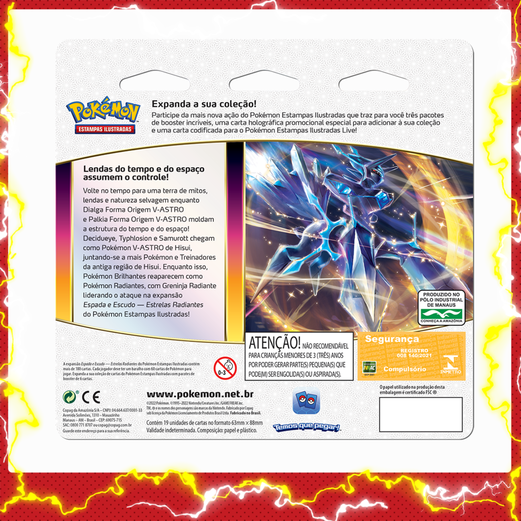 02 Cartas Pokemon Palkia V-astro E Palkia V