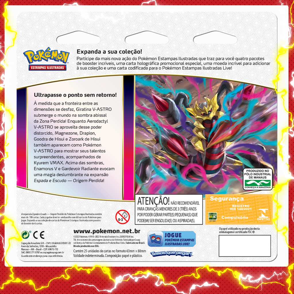 Blister Triplo Pokémon Espada e Escudo 13: Realeza Absoluta