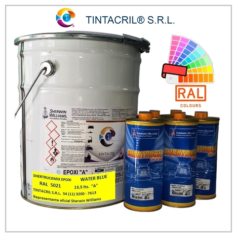 Pintura Epoxi RAL 5021 x 18 lts. AZUL AGUA