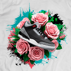 T-Shirt OVERSIZED AJs BLACK & ROSE AJ3 - SNEAKERSHIRTS