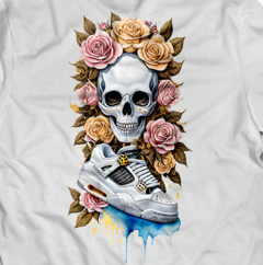 T-Shirt OVERSIZED AJ4 VINTAGE SKULL "BACKPRINT" - comprar online