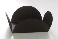 Forminha CAMAFEU 5x3x2,5 - cor MARROCOS (marrom café/chocolate escuro) (100 un)