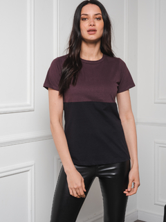 REMERA NEGRA MORADA MINU T-SHIRTS DORON 