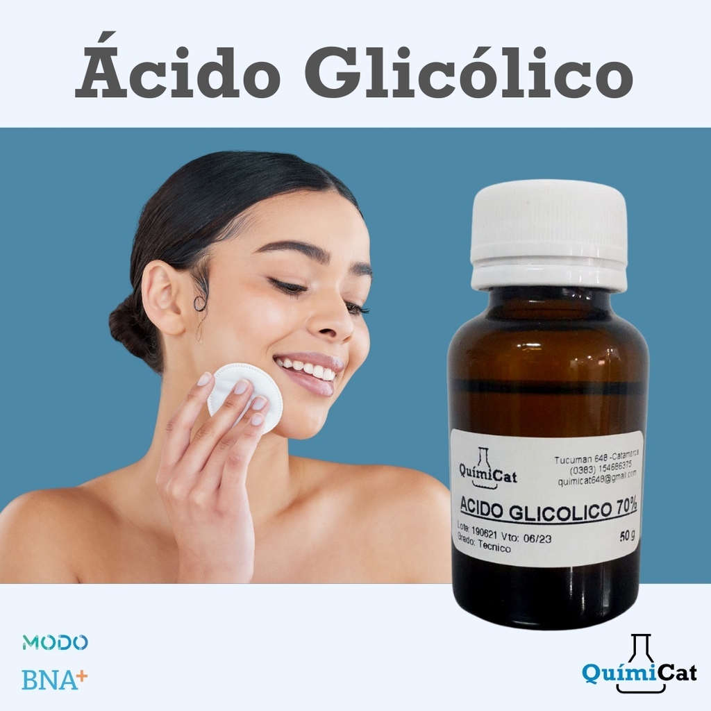 ACIDO GLICOLICO 70% X 50 CC - Comprar en QuimiCat