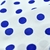 Microfibra Estampada Fondo Blanco Lunar Azul Francia - comprar online