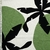 Lino Estampado Con Spandex Verde Con Hojas Negras - comprar online