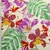 Rayon Slub Print Natural Con Hojas de Colores - comprar online