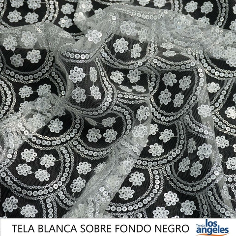 Tul seda negro ( 3mts de ancho) - Telas Vicente - Córdoba - Telas