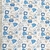 Interlock Estampado Blanco Relieve Caritas Azul-beige - comprar online