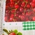 Hule Estampado Fliselina Cerezas-frutillas Cuadrille Verde - comprar online