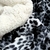 Polar Estampado Con Simil Corderito Leopardo Blanco-negro