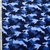 Polar Fleece Estampado Camuflado Azul - comprar online