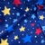 Micropolar Estampado Azul Estrella Rojo-amarillo-celeste - comprar online