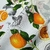 Tropical Mecanico Estampado Blanco Naranjas Y Sombras en internet