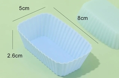 Mini molde de budín de silicona x6 - comprar online