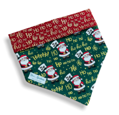 Bandana Papai Noel Ho ho ho verde