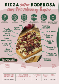 Pizzas Ind. Súper Poderosas con provolone y bacon - comprar online