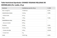 Cookies Vegan rellenas de Mermelada x 2 uni - comprar online